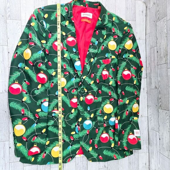 Opposuits Chistmas Lights & Ornaments Suit Jacket Men's Size Small NWT - Picture 6 of 8